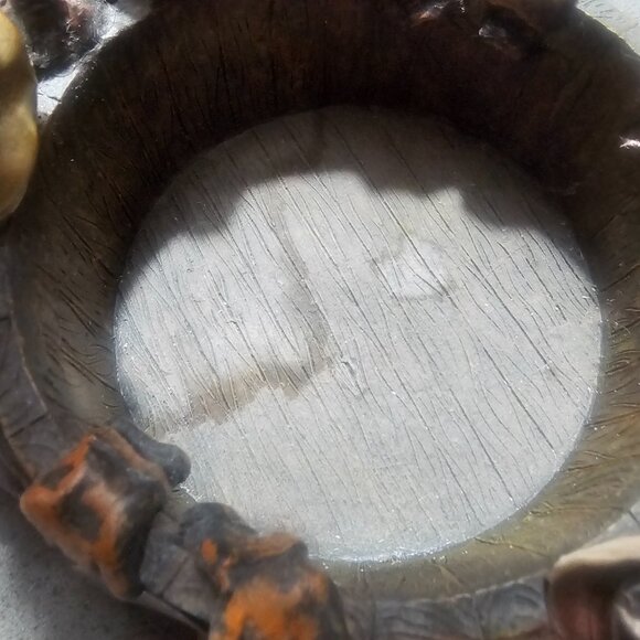 Firehouse Dalmatian Dog Fireman Firefighter Ladder Hose Basket W/ Handle Resin H - Picture 15 of 15